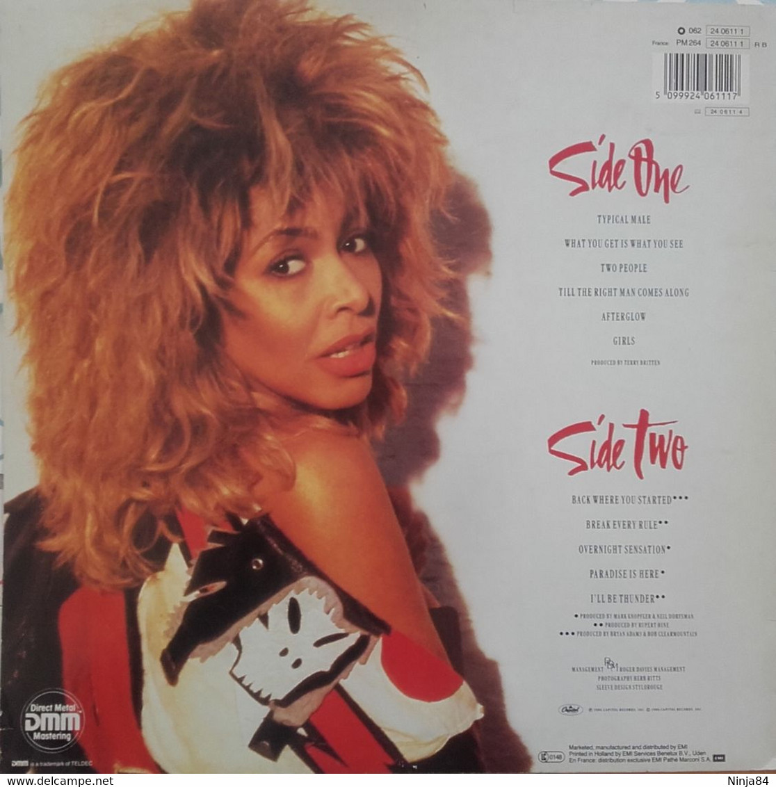 LP 33 CM (12") Tina Turner / David Bowie / Mark Knopfler  "  Break Every Rule " - 45 T - Maxi-Single