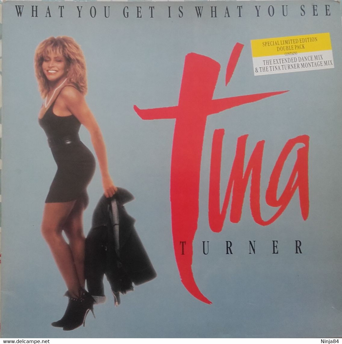 2 MAXI 45 RPM (12") Tina Turner  "  What You Get Is What You See "  Angleterre - 45 T - Maxi-Single