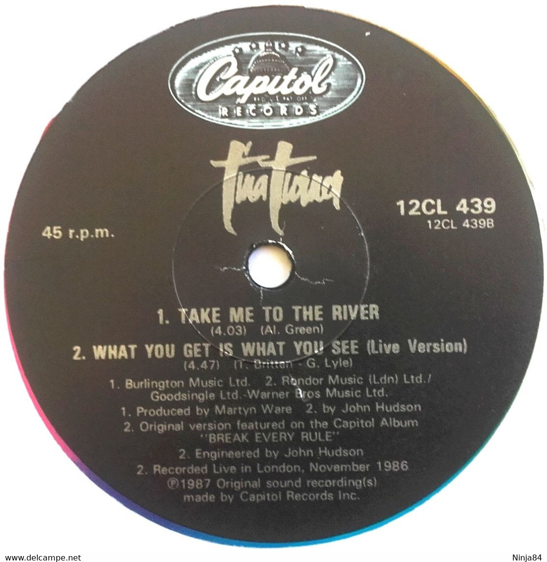 2 MAXI 45 RPM (12") Tina Turner  "  What You Get Is What You See "  Angleterre - 45 T - Maxi-Single