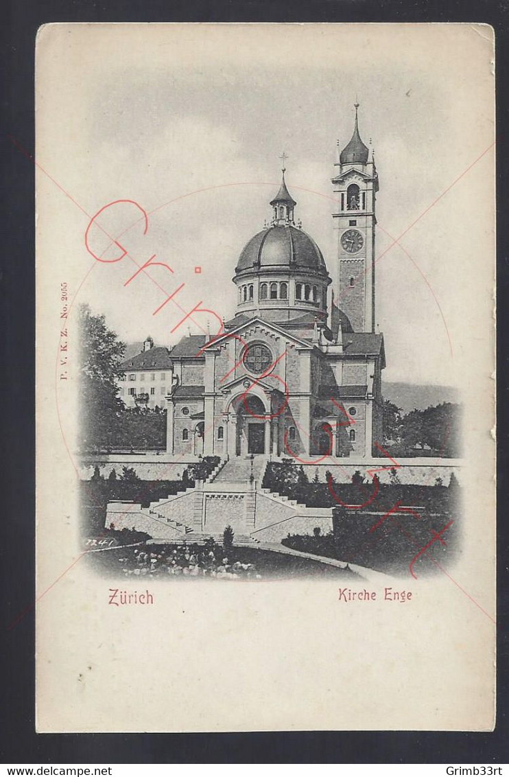 Zürich - Kirche Enge - Postkaart - Enge