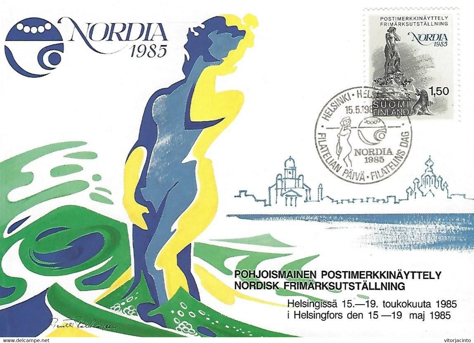 Finland - Nordia 1985 - Maximum Cards & Covers