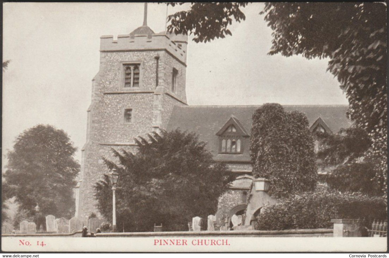 Pinner Church, Middlesex, C.1905-10 - Metropolitan Railway Postcard - Middlesex