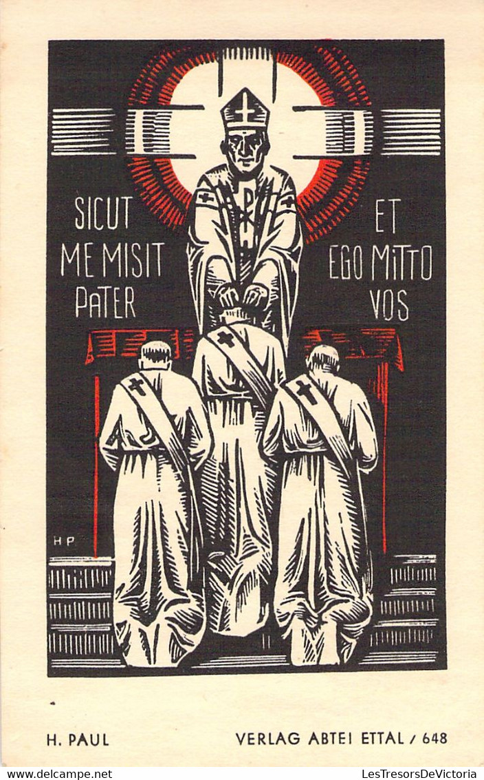 Image Pieuse, Souvenir D'ordination Sacerdotale - Pierre TROMONT Louvain 1937 - Devotieprenten