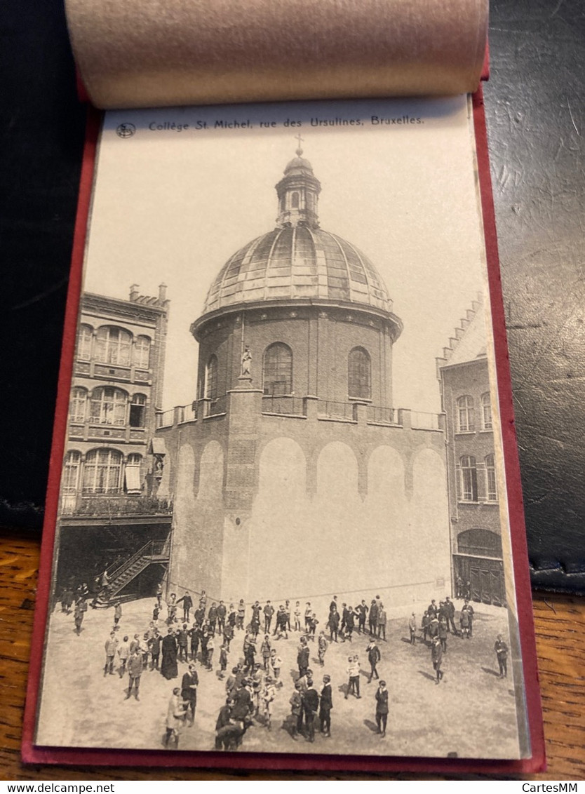 Bruxelles Collège Saint Michel Rue Des Ursulines Nels  Carnet De 8 Cartes - Etterbeek