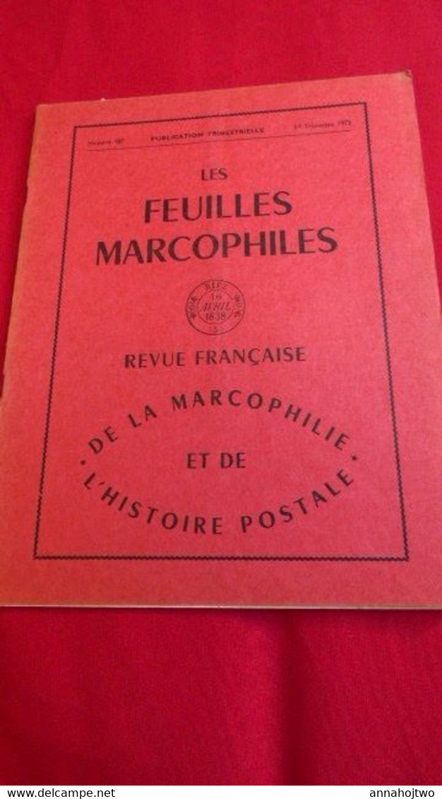 FEUILLES MARCOPHILES 187 :Après Rastatt,MP Villes Hanséatiques,Facteur Rural,Agence Post.Algérie,Colis Alsace-Lorraine.. - French