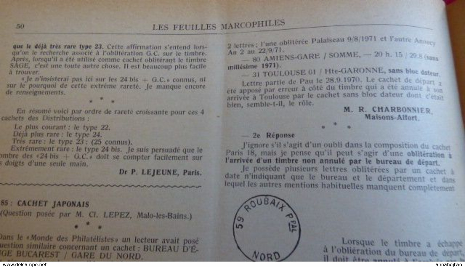 FEUILLES MARCOPHILES 187 :Après Rastatt,MP villes Hanséatiques,Facteur rural,Agence Post.Algérie,Colis Alsace-Lorraine..