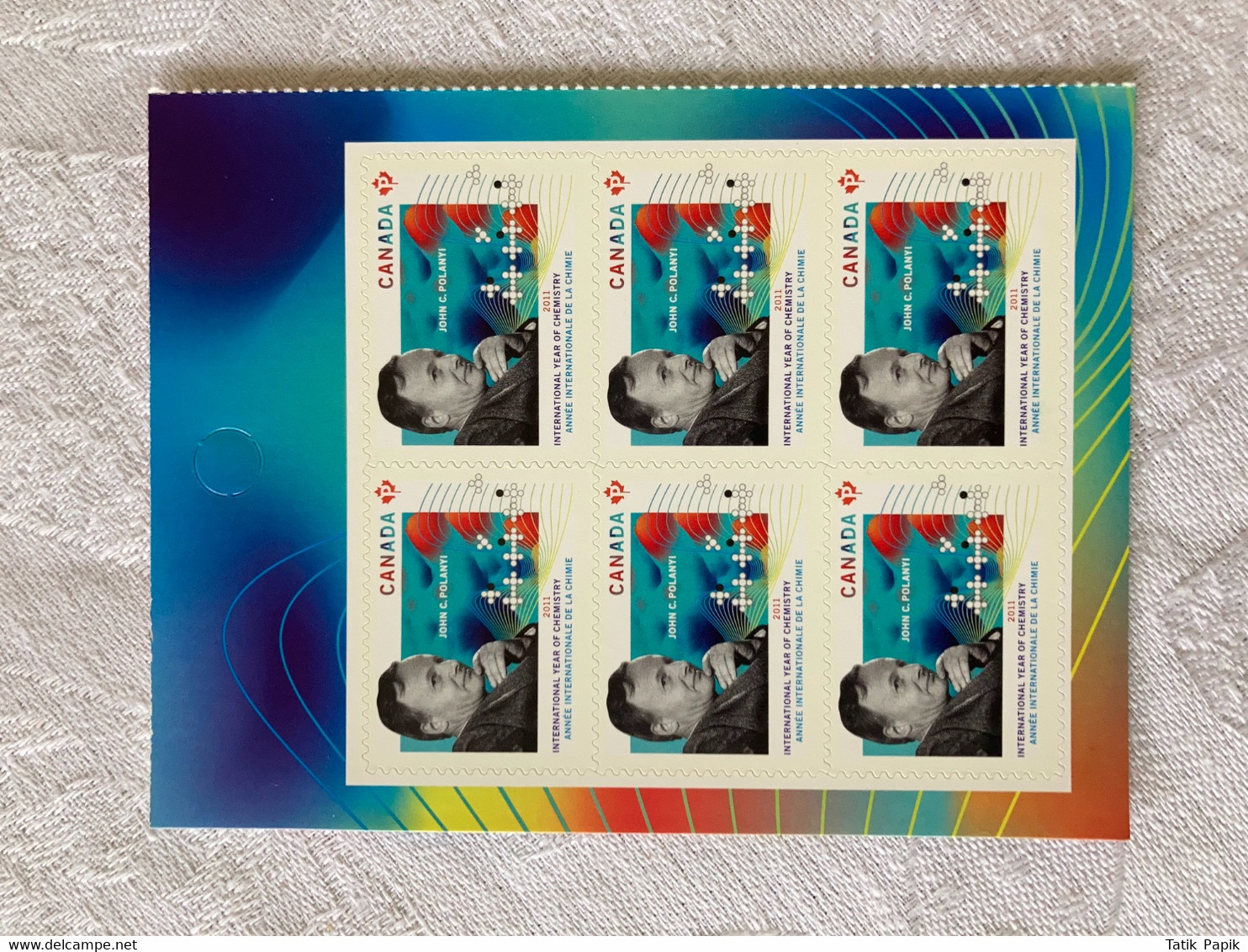 2011 Canada Année Internationale De La Chimie Timbre Permanent Stamps - Booklets Pages