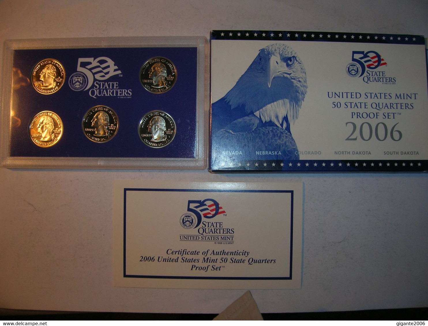 ESTADOS UNIDOS/USA Proof Set 2006 S 1/4 Dolar 50 Estados  (9899) - Jahressets