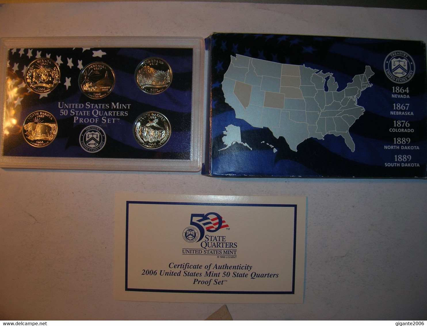 ESTADOS UNIDOS/USA Proof Set 2006 S 1/4 Dolar 50 Estados  (9899) - Proof Sets