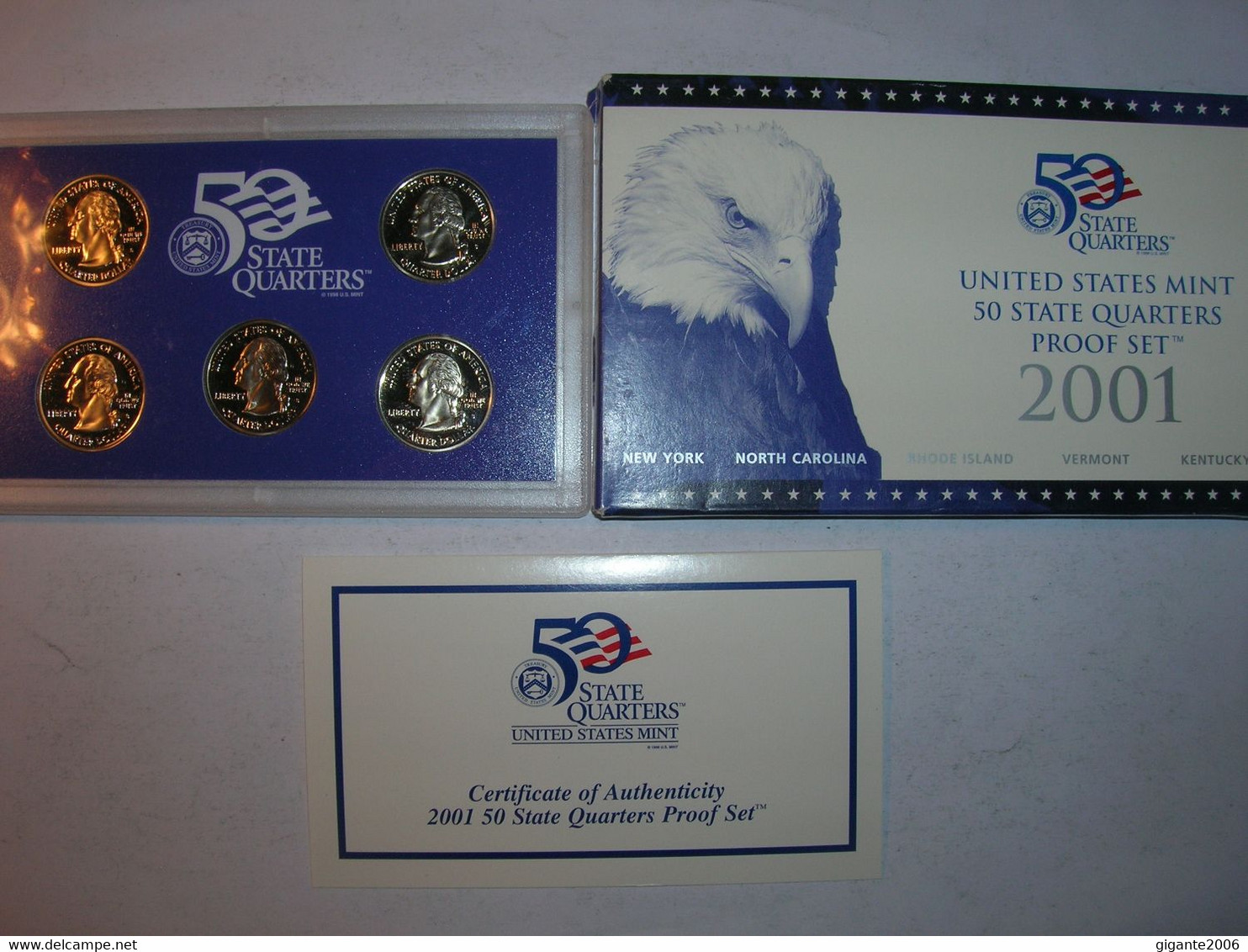 ESTADOS UNIDOS/USA Proof Set 2001 S 1/4 Dolar 50 Estados  (9904) - Proof Sets