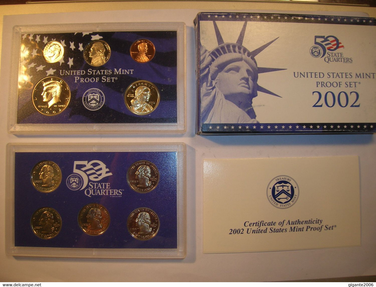 ESTADOS UNIDOS/USA Proof Set 2002 S 1/4 Dolar 50 Estados Y Serie Anual (10 Monedas) (9913) - Proof Sets