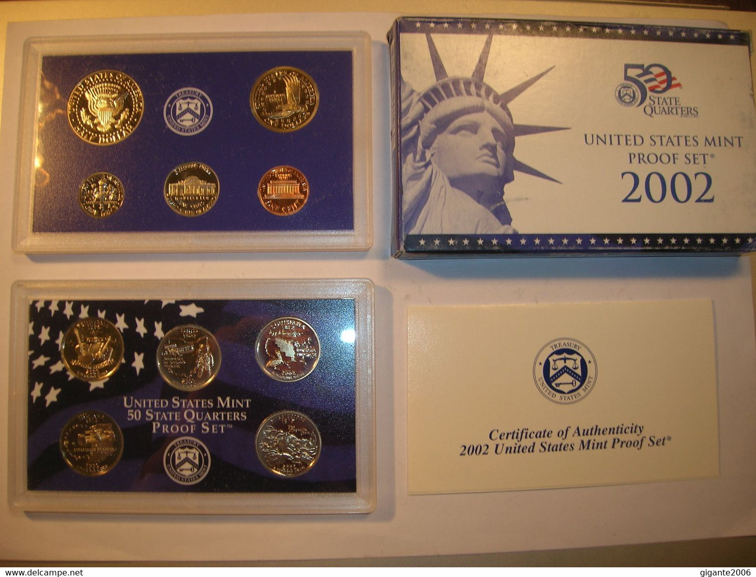 ESTADOS UNIDOS/USA Proof Set 2002 S 1/4 Dolar 50 Estados Y Serie Anual (10 Monedas) (9913) - Proof Sets