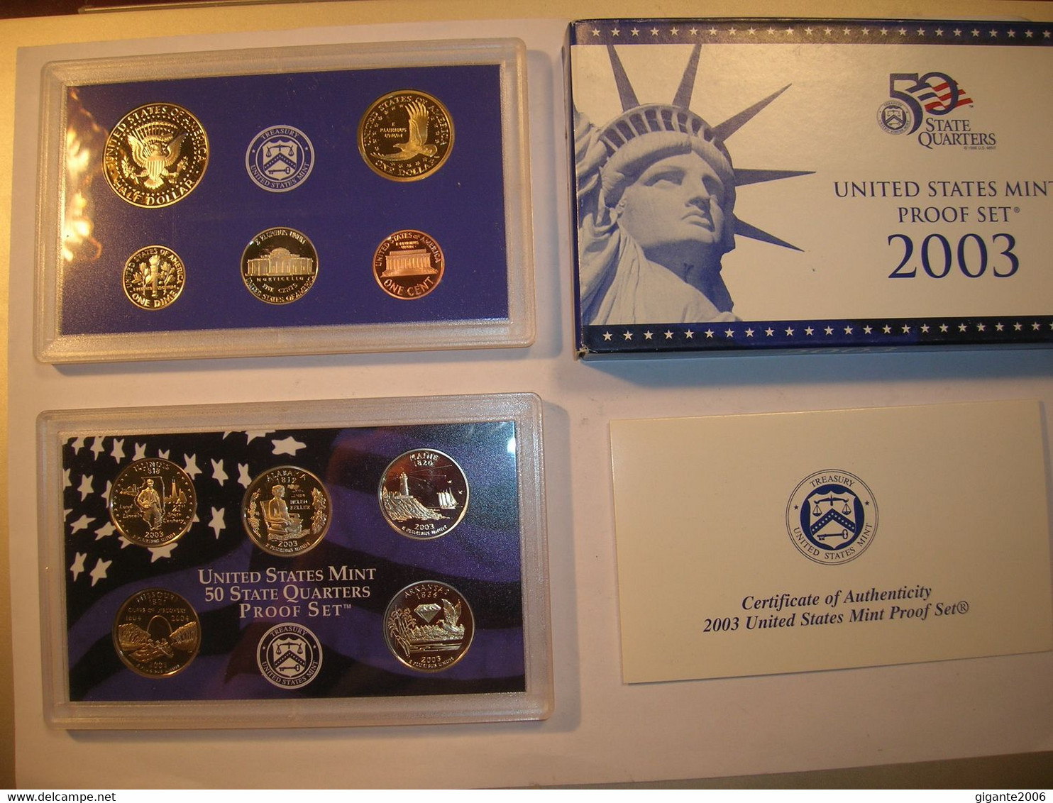 ESTADOS UNIDOS/USA Proof Set 2003 S 1/4 Dolar 50 Estados Y Serie Anual (10 Monedas) (9914) - Jahressets