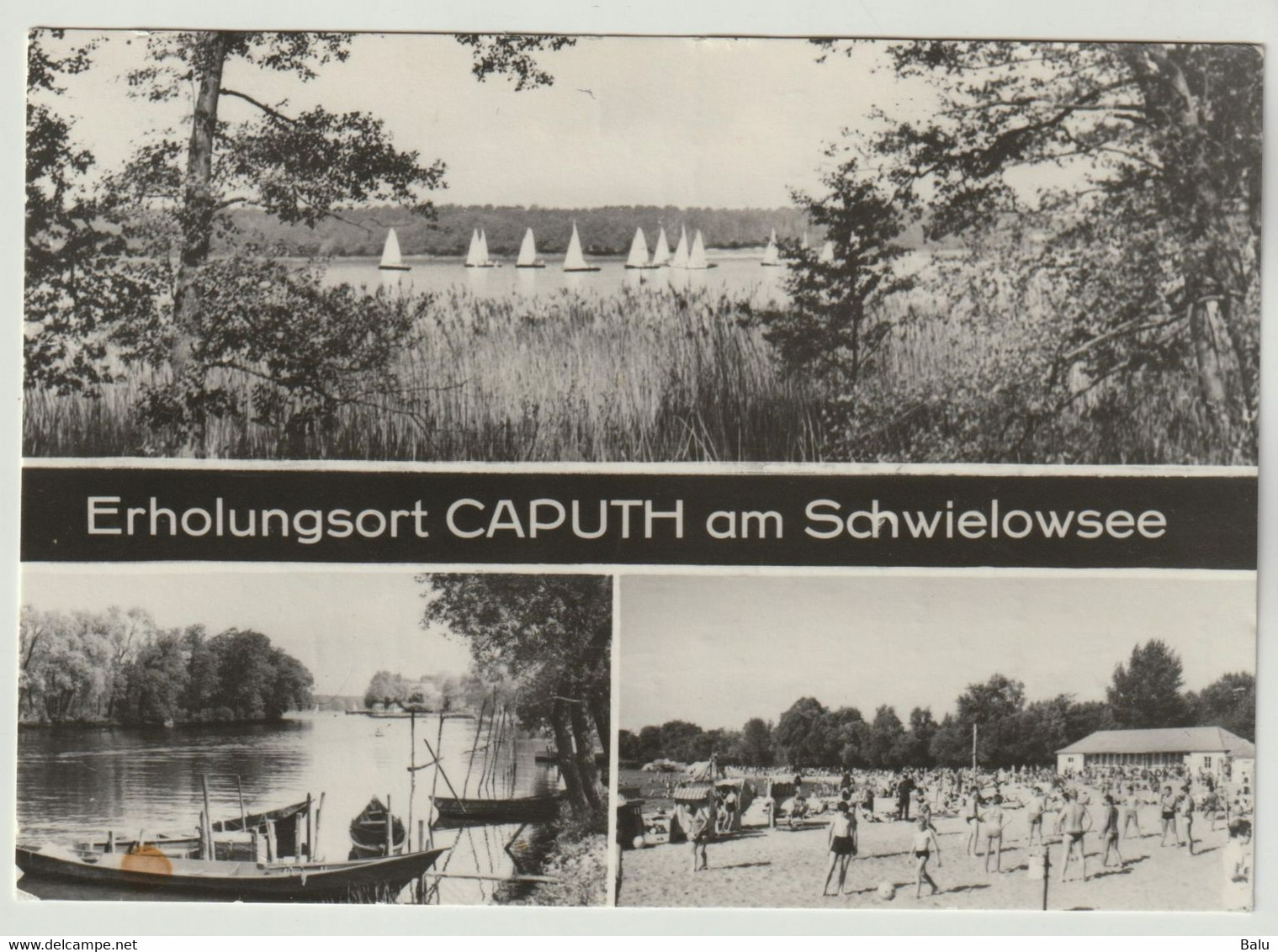 MBK SW Erholungsort Caputh Am Schwielowsee, 1975 Postalisch Gelaufen, 2 Scans - Caputh