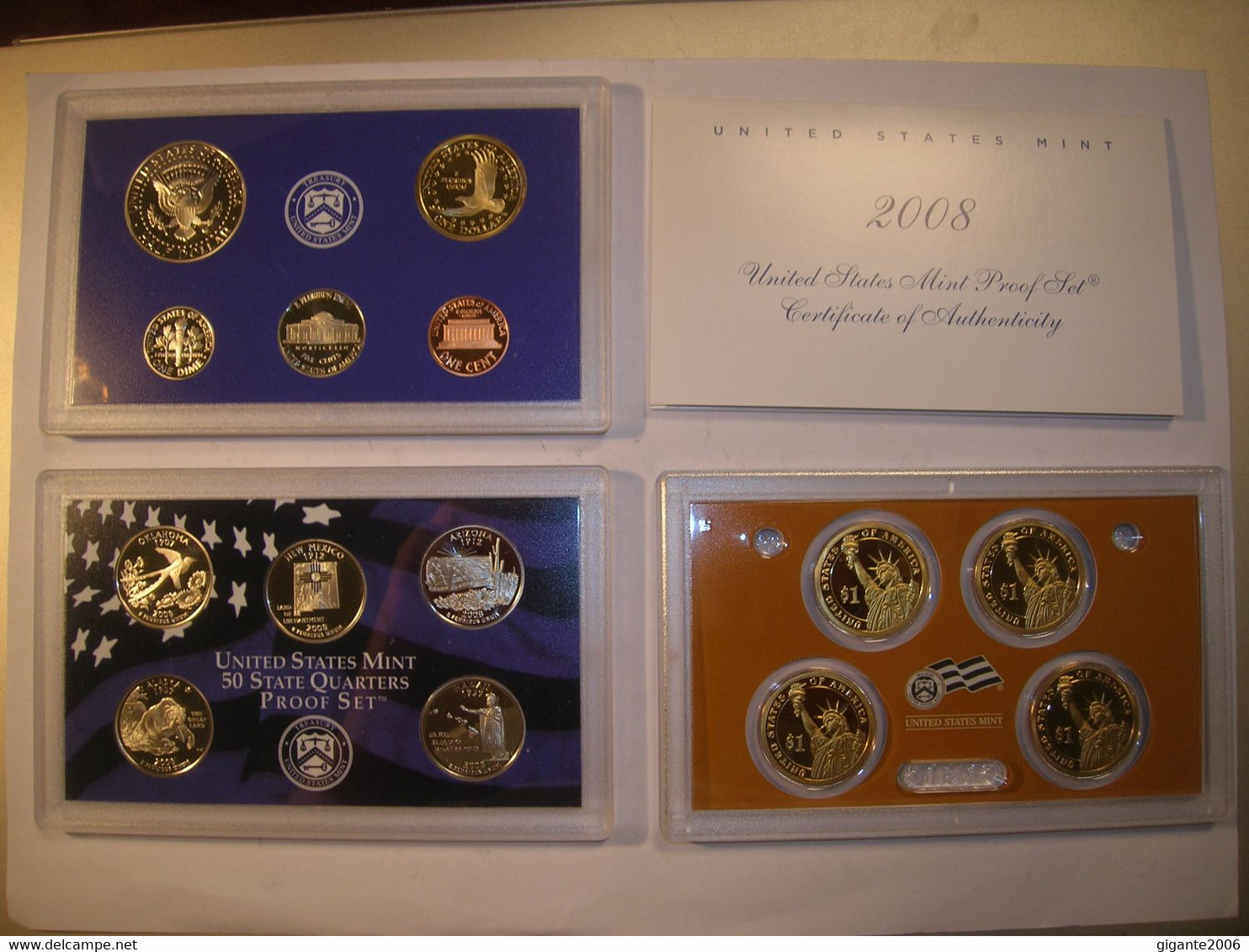 ESTADOS UNIDOS/USA Proof Set 2008 S, Serie  1/4 Dolar, Serie Presidentes Y Serie Anual (14 Monedas) (9918) - Jahressets