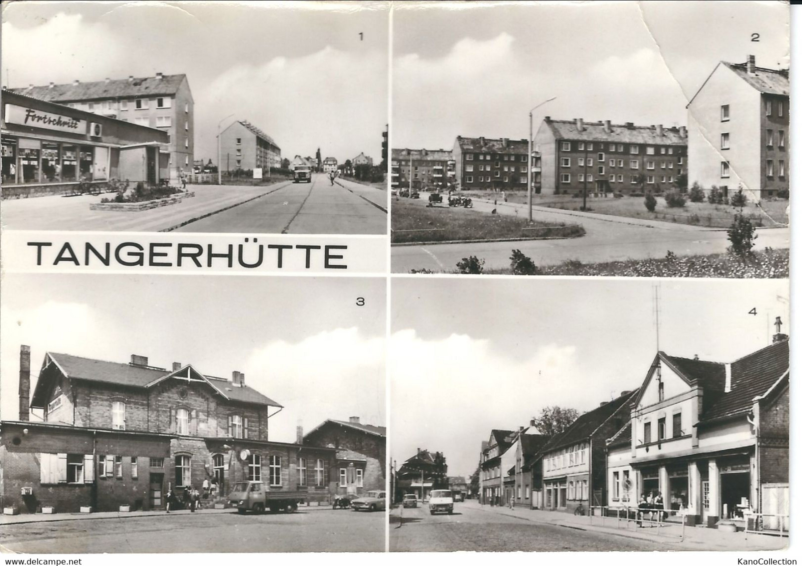 Tangerhütte, Mehrbild-Foto-AK, Gelaufen 1982 (?), Oben Rechts Etwas Schadhaft - Tangerhütte