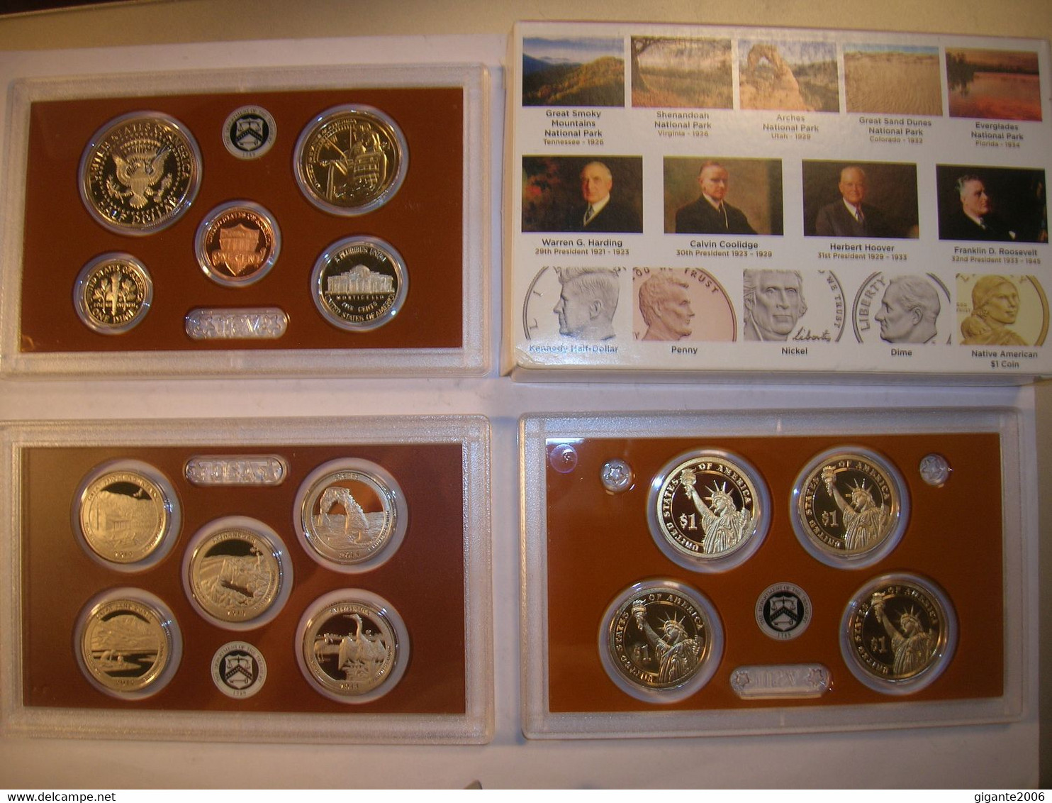 ESTADOS UNIDOS/USA Proof Set 2014 S , Serie 1/4 Dolar. Serie Presidentes Y Serie Anual (14 Monedas) (9921) - Proof Sets