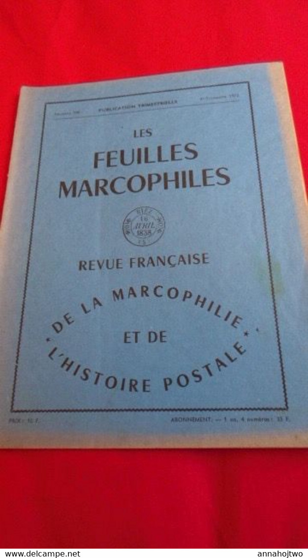 FEUILLES MARCOPHILES 190 :Croisière Espagne,Marques Origine Rurale & Urbaine,poste Militaire,taxe Allemande 1871,tarifs - Französisch