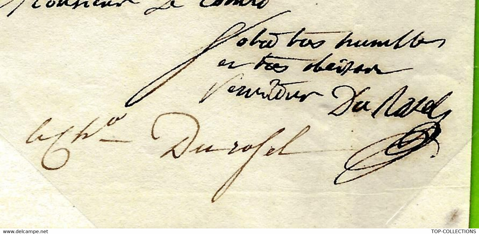 LETTRE GARDE NATIONALE 1816 ARRONDISSEMENT DE NEUFCHATEL Sur Bray Seine Inférieure T.B.E V.DECSRIPT.+SCANS ANNEE 1816 - Historische Documenten