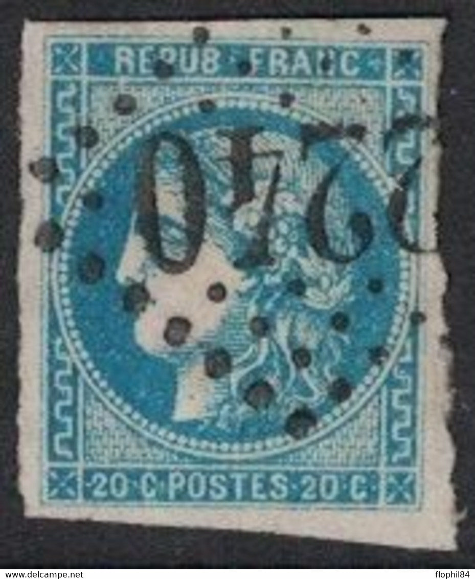 EMISSION DE BORDEAUX  - N°46B - OBLITERATION - GC2240 - MARSEILLE - BOUCHES DU RHONE - SUPERBE. - Autres & Non Classés