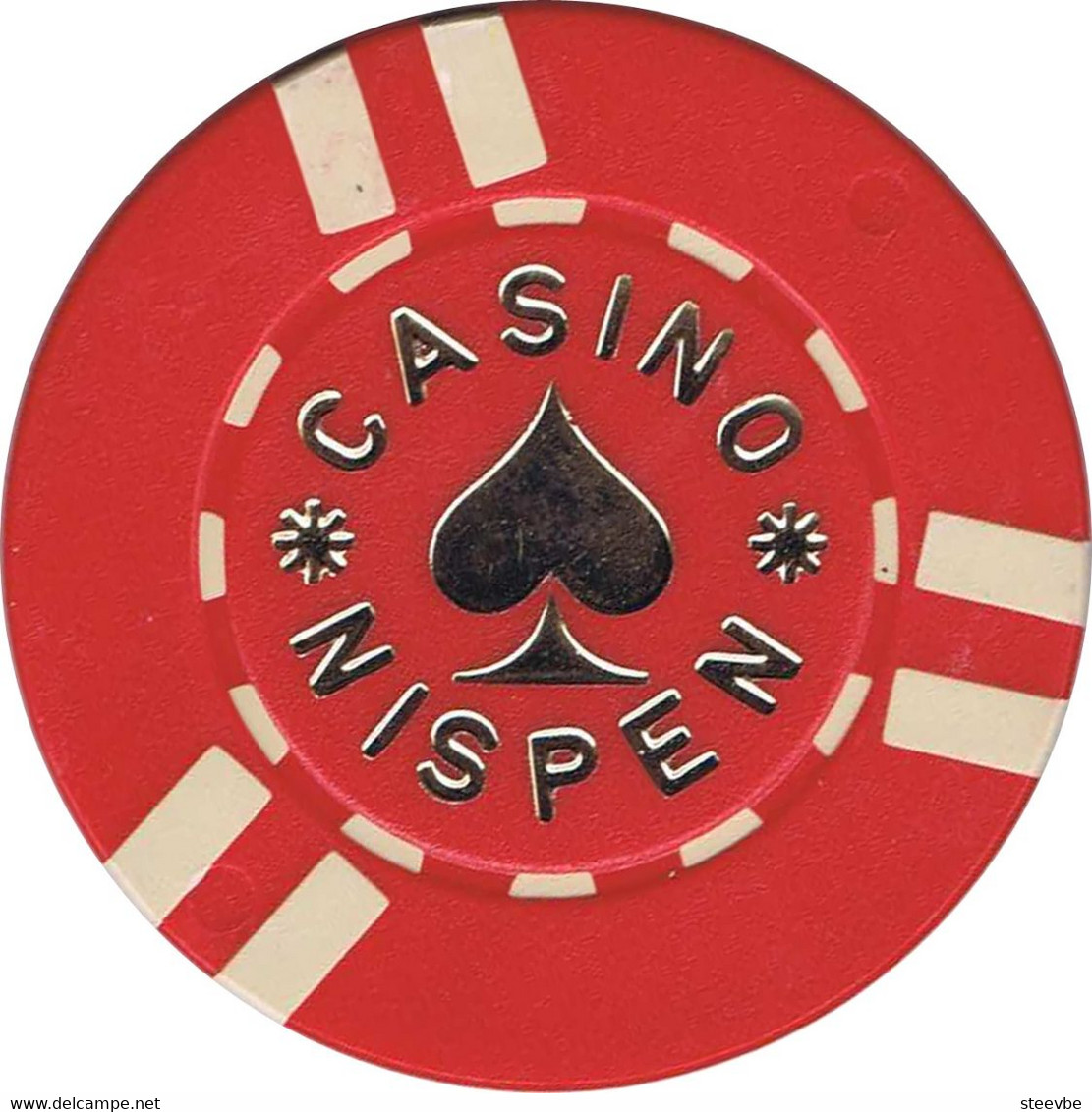 X/ Casino Chip Jetons Set 2 Chips  Casino Nispen Netherlands - Casino