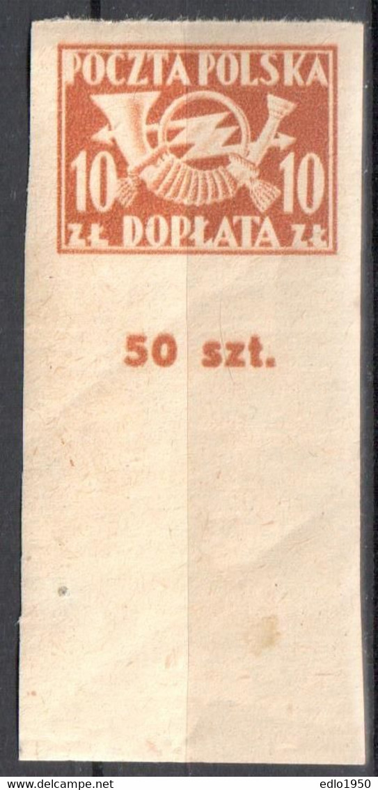 Poland 1946 - Postage Due - Mi.3x107B - MNH(**) - Strafport