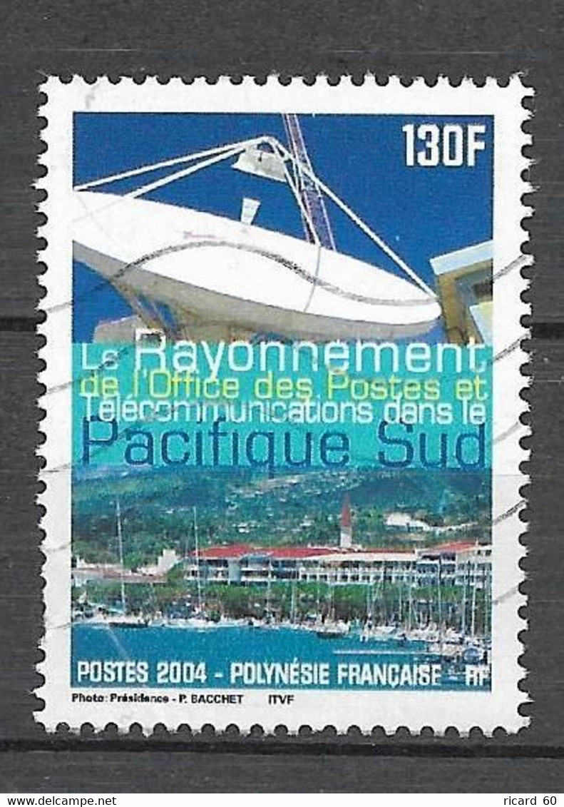 Timbres Oblitérés De Polynésie Française, N°718 YT, Communications, Office Des Postes Dans Le Pacifique Sud - Oblitérés