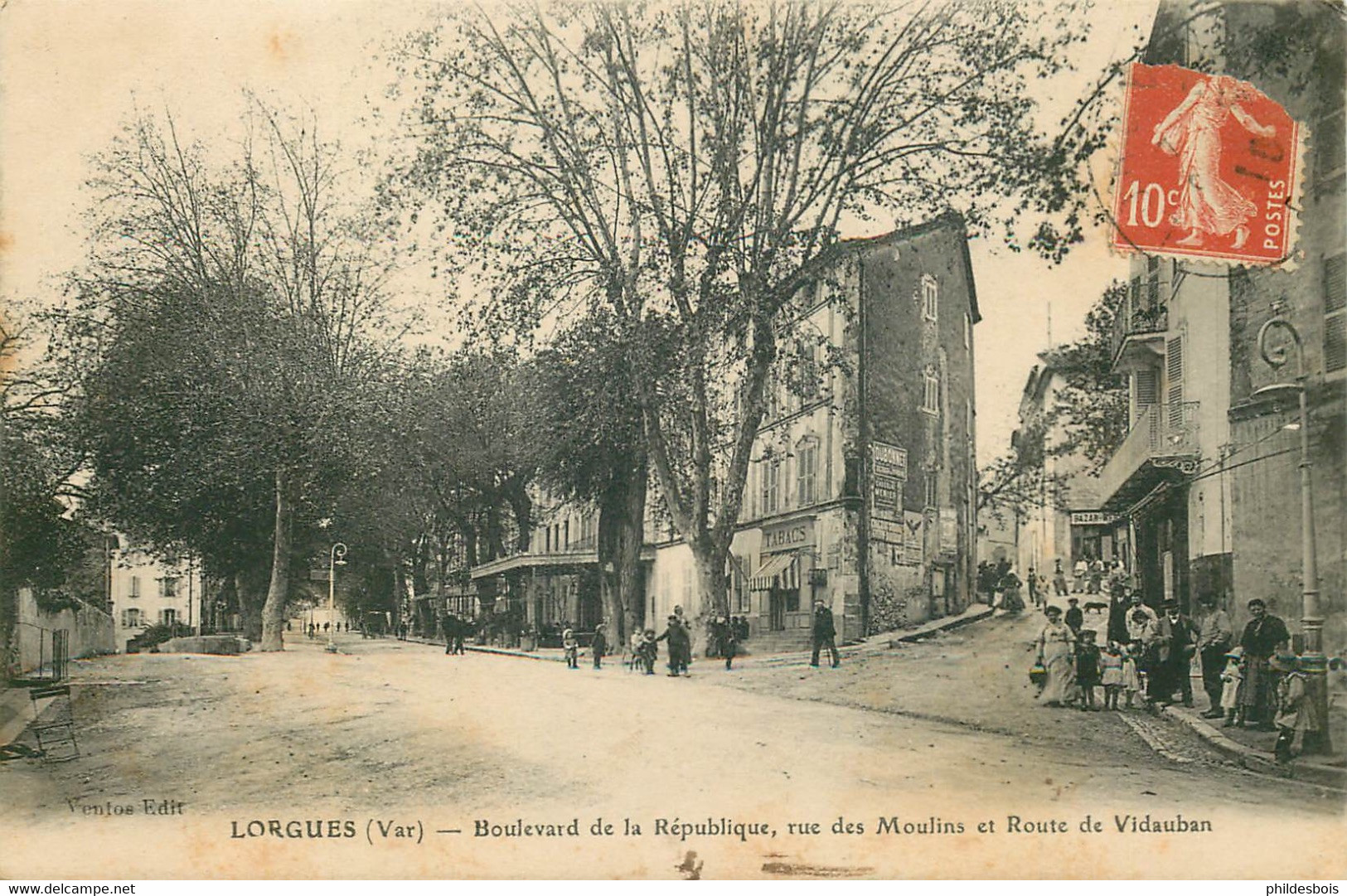 VAR  LORGUES  Boulevard De La République Rue Des Moulins Et Route De Vidauban - Lorgues