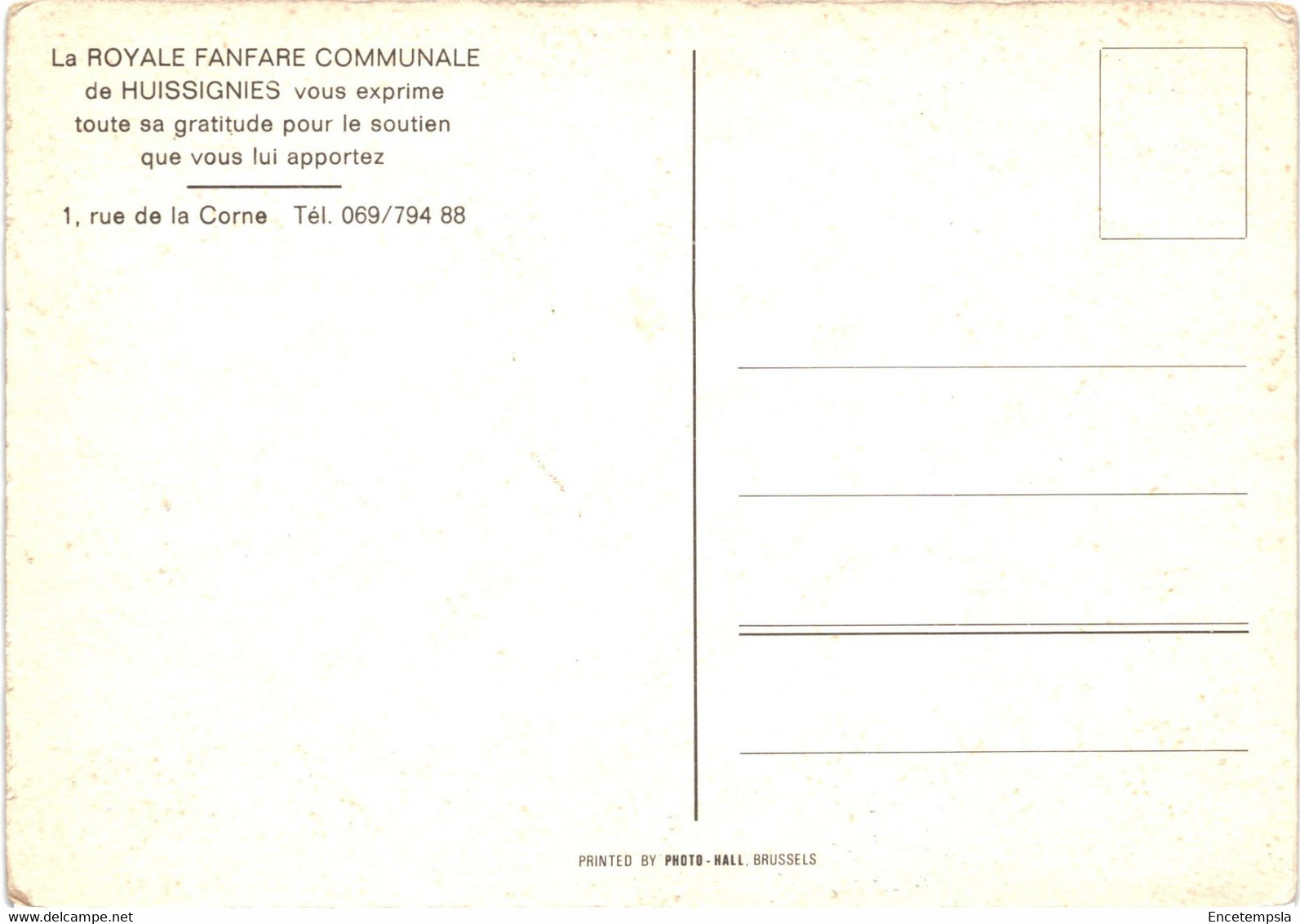 CPSM Carte Postale Belgique- Huissignies La Royale Fanfare Communale VM45216 - Chievres