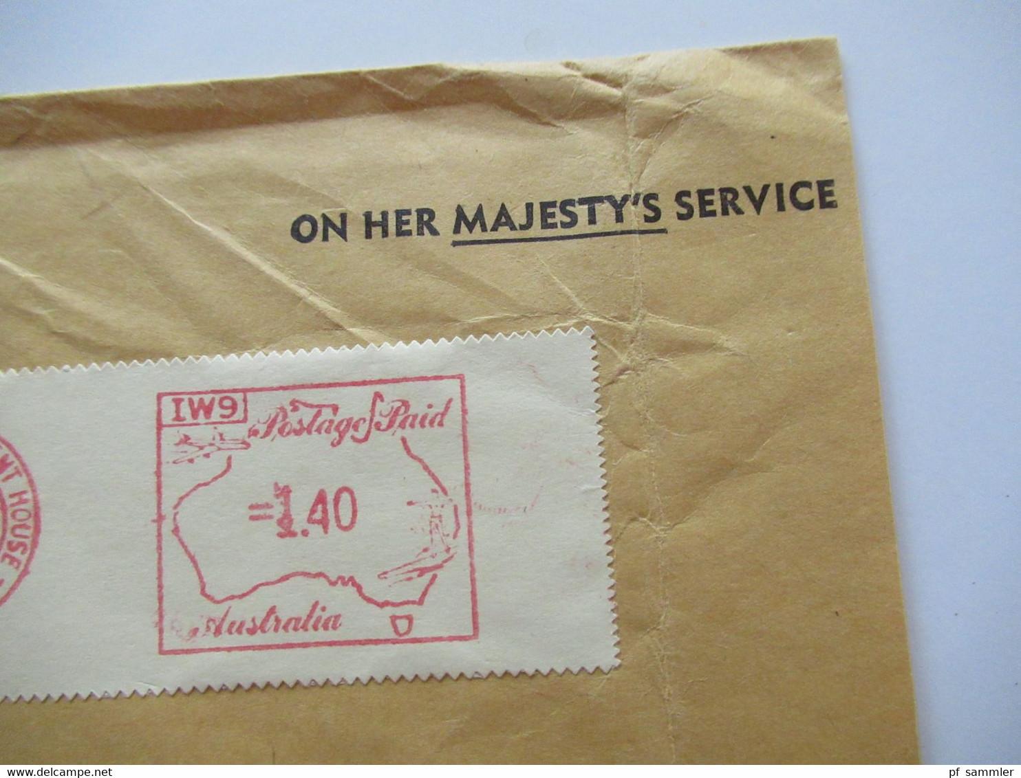 1976 Air Mail Nach Israel OHMS Freistempel Aufkleber Canberra Parliament House Umschlag The Parliament Library - Briefe U. Dokumente