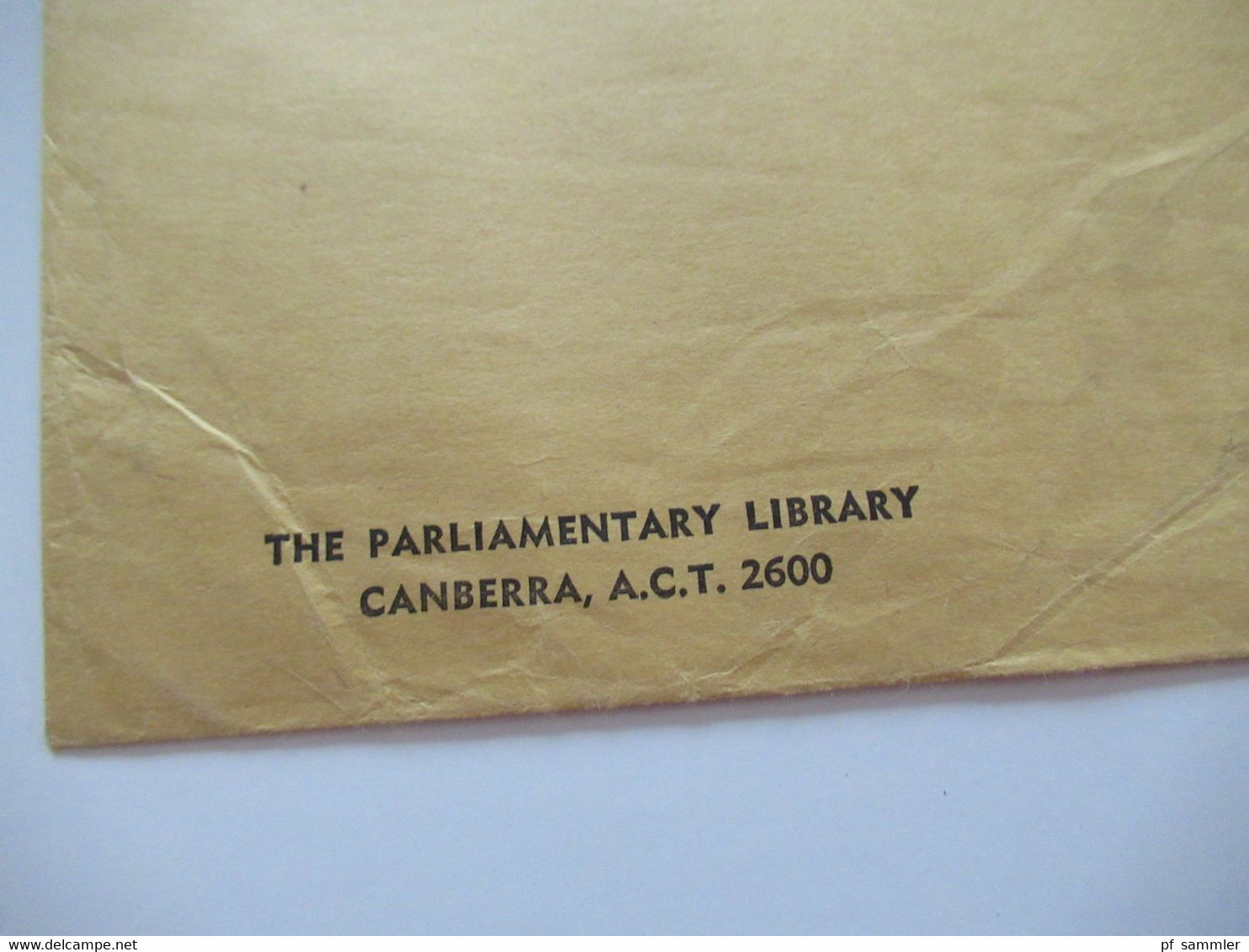 1976 Air Mail Nach Israel OHMS Freistempel Aufkleber Canberra Parliament House Umschlag The Parliament Library - Briefe U. Dokumente