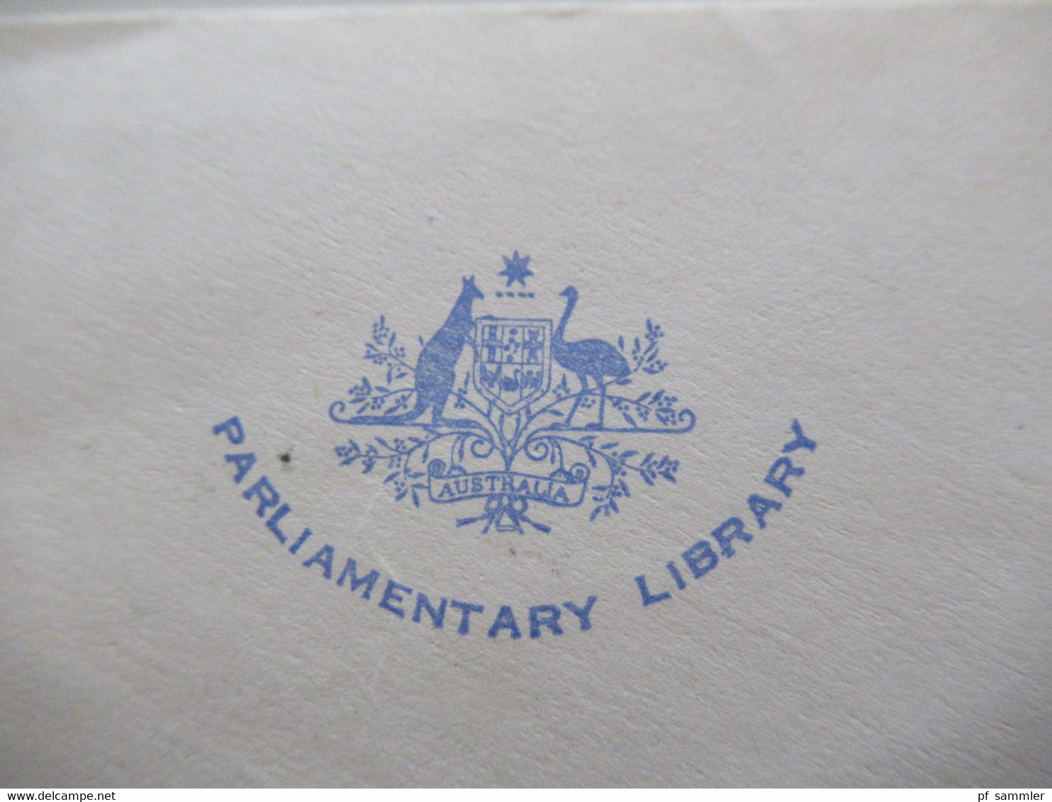 1976 Air Mail Nach Israel Freistempel Canberra Parliament House IW 9 Postage Paid Umschlag The Parliament Library - Brieven En Documenten