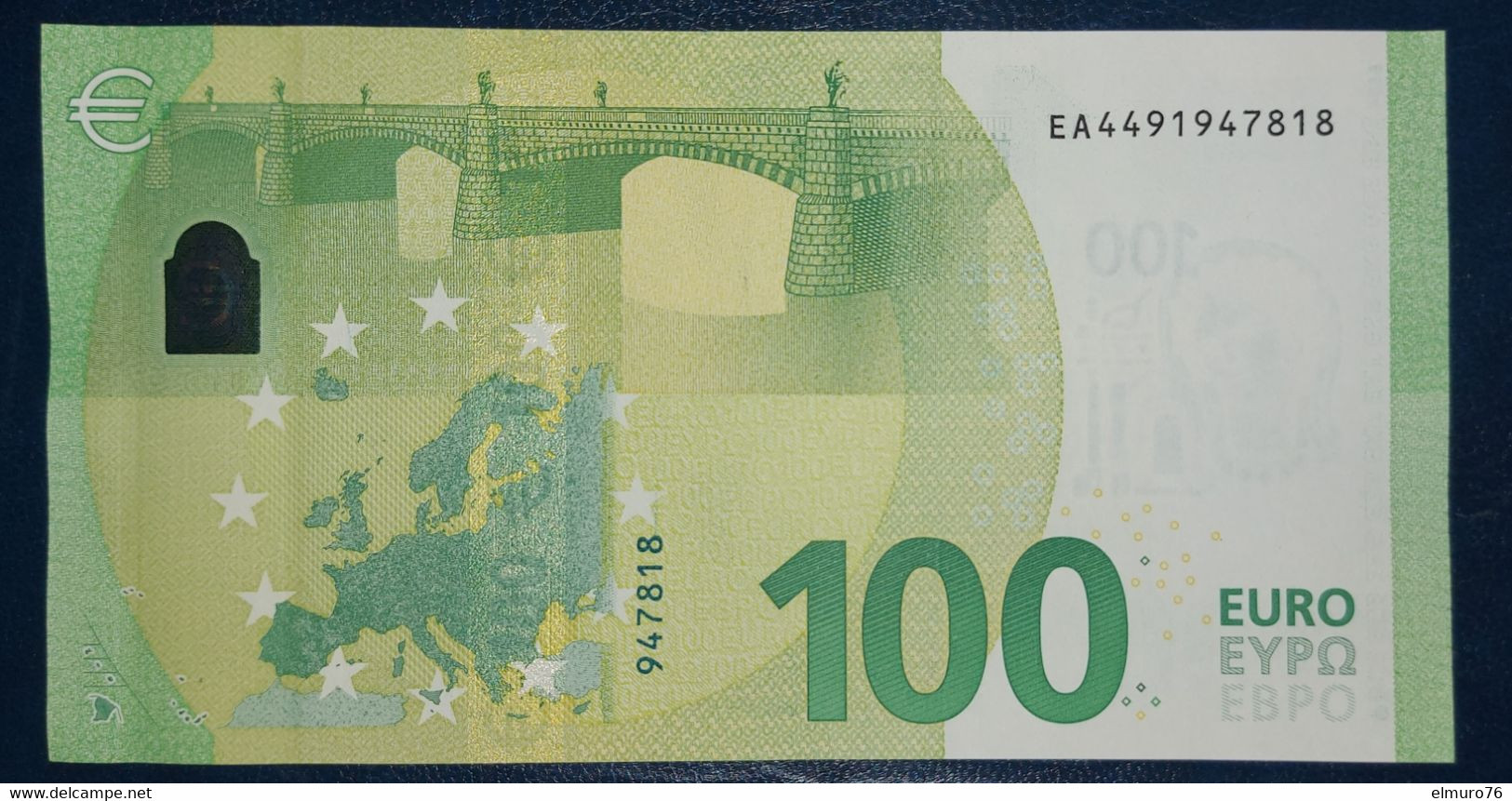 100 EURO E008C2 France Serie EA Draghi Perfect UNC - 100 Euro