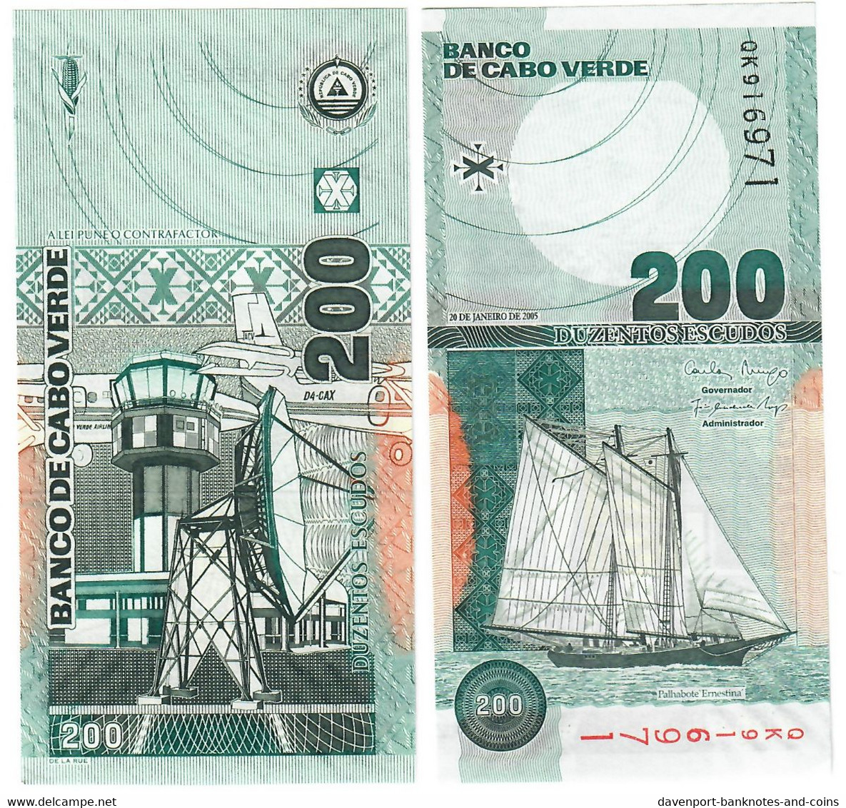 Cabo Verde (Cape Verde) 200 Escudos 2005 UNC - Cape Verde