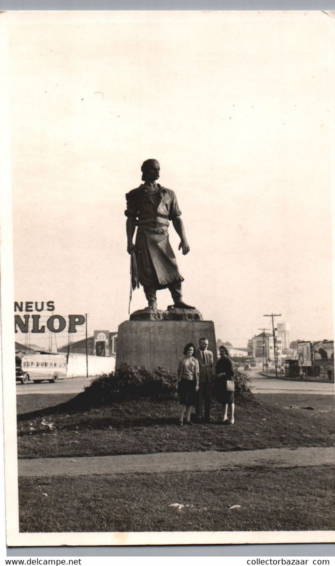 Brasil Porto Alegre Postcard Gaucho Monument Estatua Do Lacador Photograph - Porto Alegre