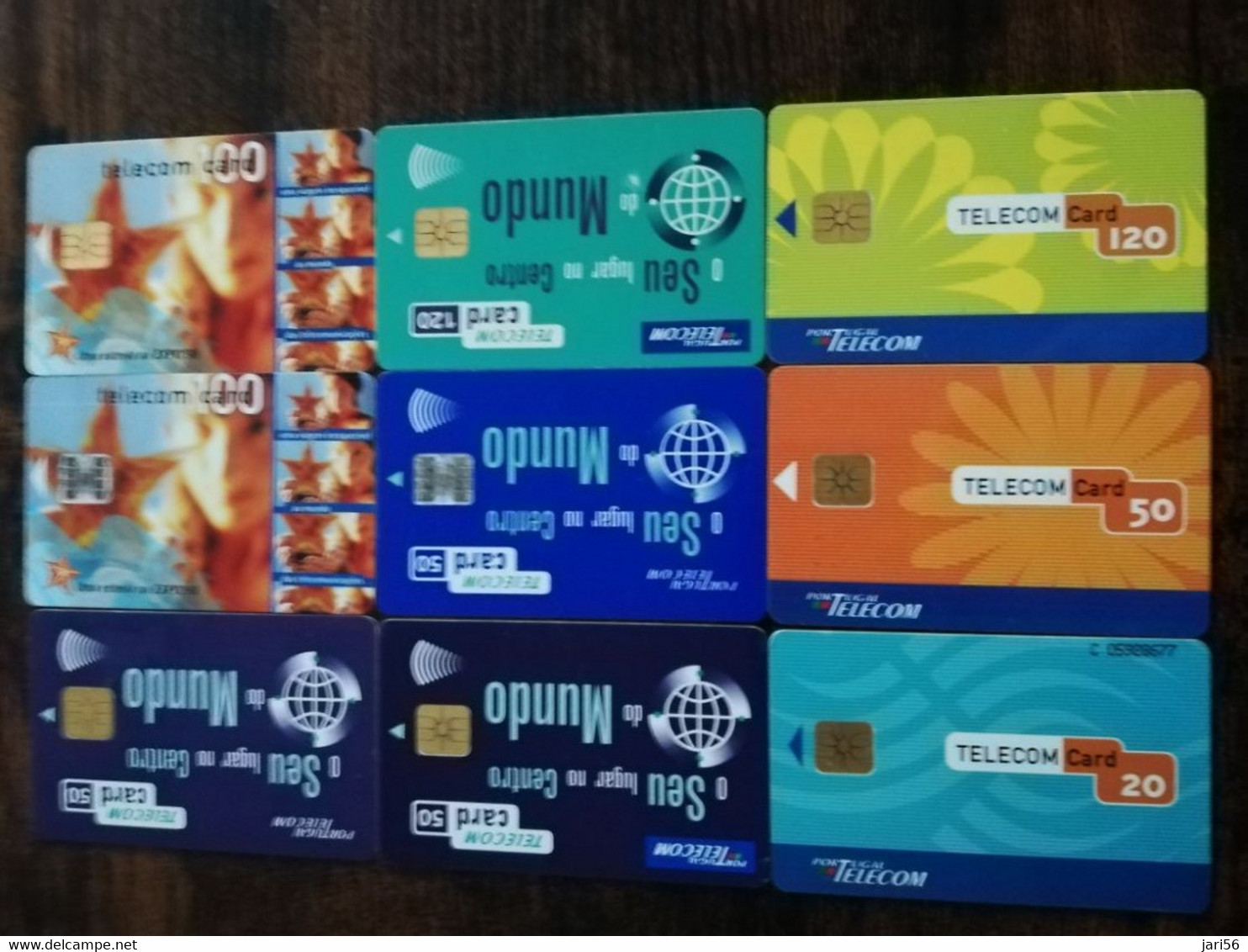 PORTUGAL    9x CHIPCARD  ALL DIFFERENT  SERIE 11   Nice  Fine Used      **8806** - Portugal