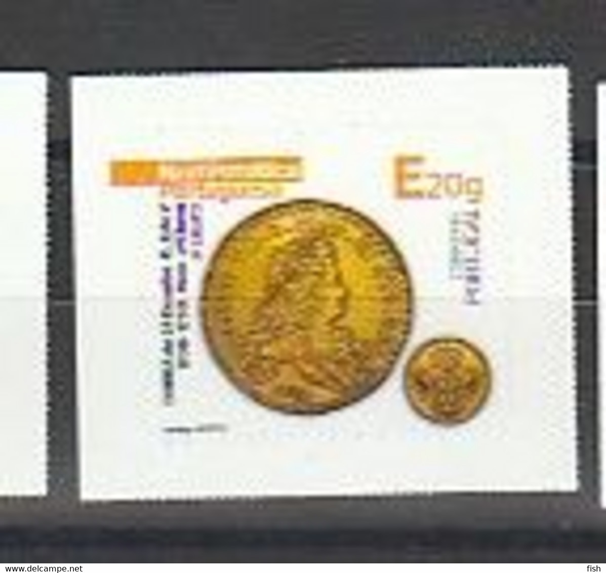 Portugal ** & Portuguese Numismatic Series, III Group, 24 Shield Warp, 1706-1750, 2022 Gold (81275) - Unused Stamps