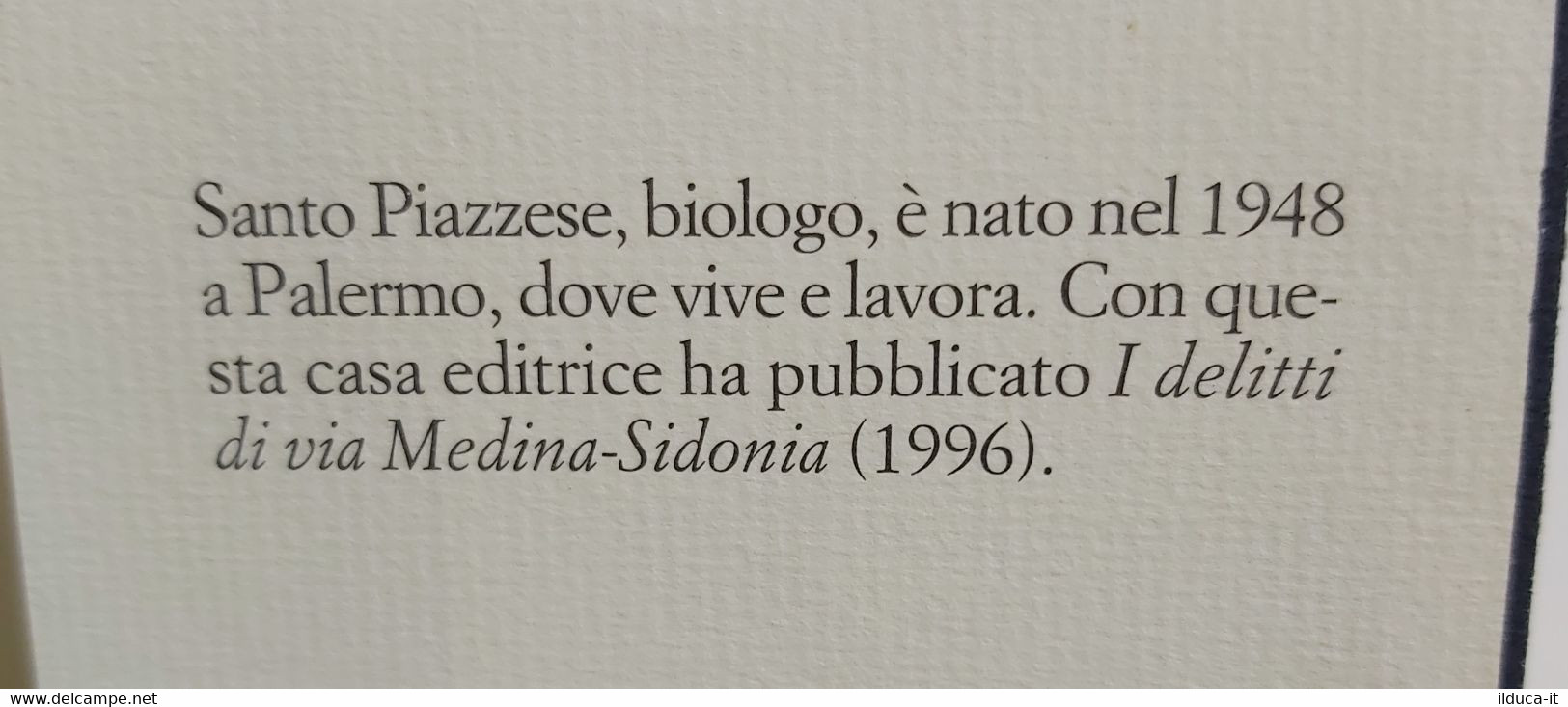 I103350 Santo Piazzese - La Doppia Vita Di M. Laurent - Sellerio 2000 - Thrillers