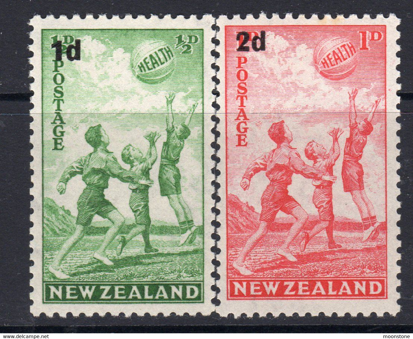New Zealand GVI 1939 Health Stamps Set Of 2, MNH, SG 611/2 (A) - Ongebruikt
