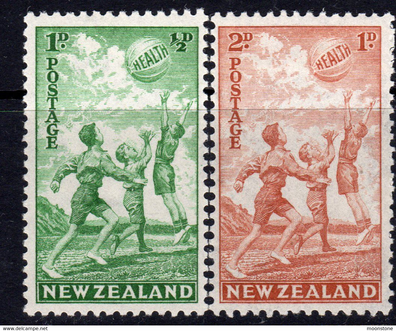 New Zealand GVI 1940 Health Stamps Set Of 2, Hinged Mint, SG 626/7 (A) - Nuevos