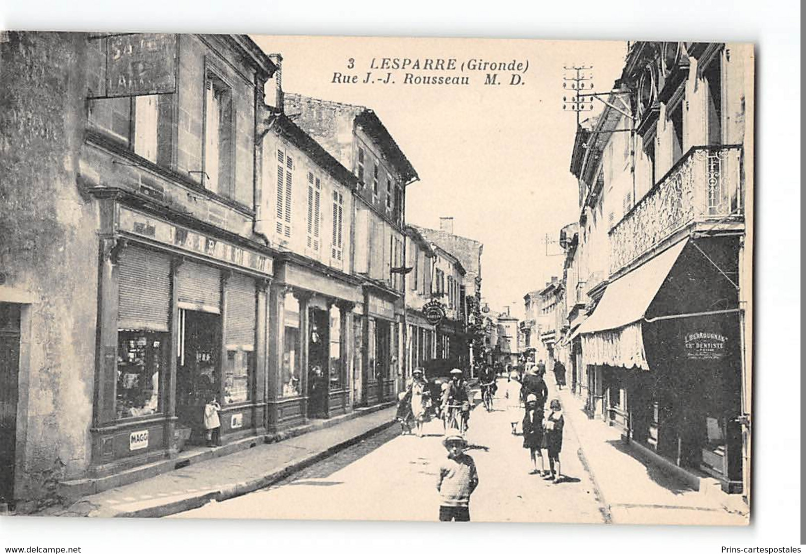 CPA 33 Lesparre Rue J J Rousseau - Lesparre Medoc