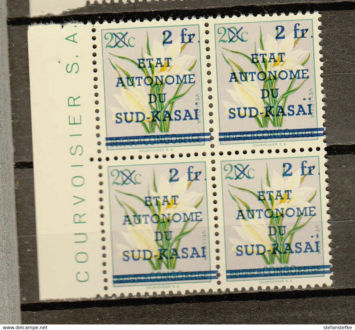 Zuid - Kasai : Ocb Nr :  7 ** MNH  SANS Et UN Point Sur Le I  (zie  Scan ) + Vergelijkingszegel - Sud-Kasaï