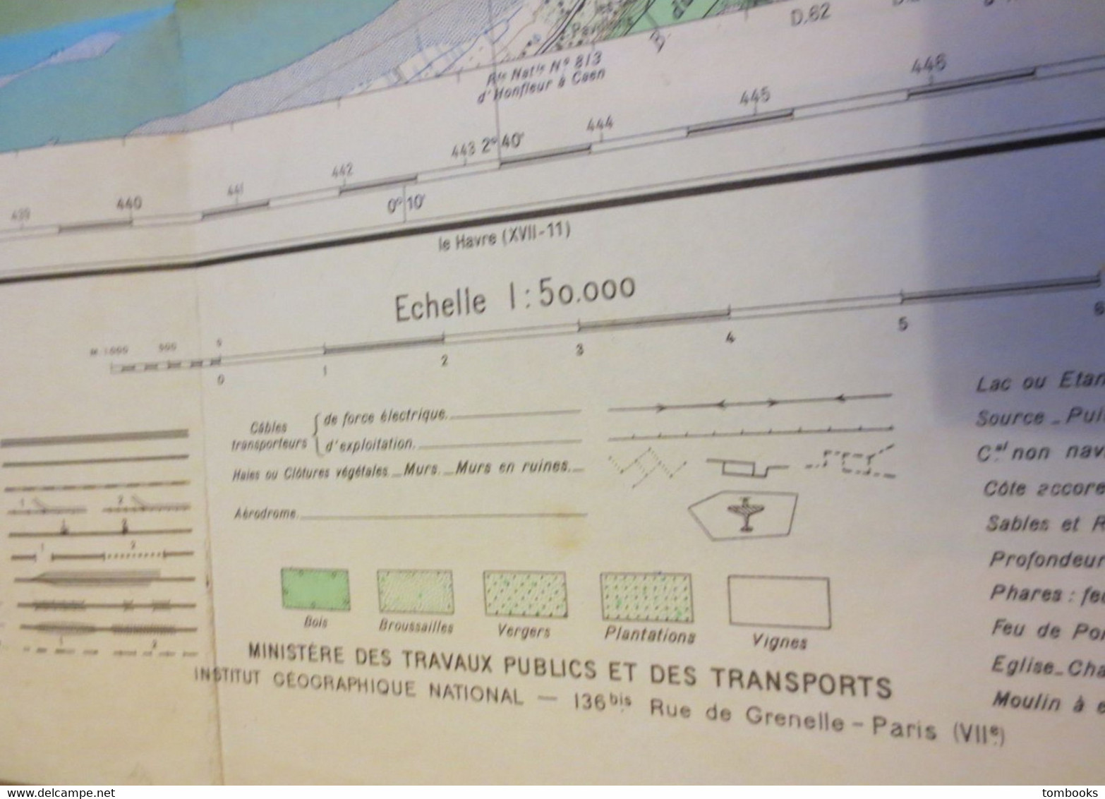 Le Havre - Plan Dépliant Et Environs Du Havre - Projection Lambert - 1957 - B.E - - Otros Planes