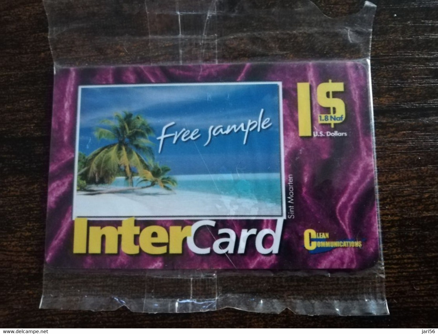 Phonecard St Martin  INTERCARDS /CLEAN COMMUNICATIONS $1 Complimentary NO ;1 !!!  ** 8829 ** - Antilles (Netherlands)