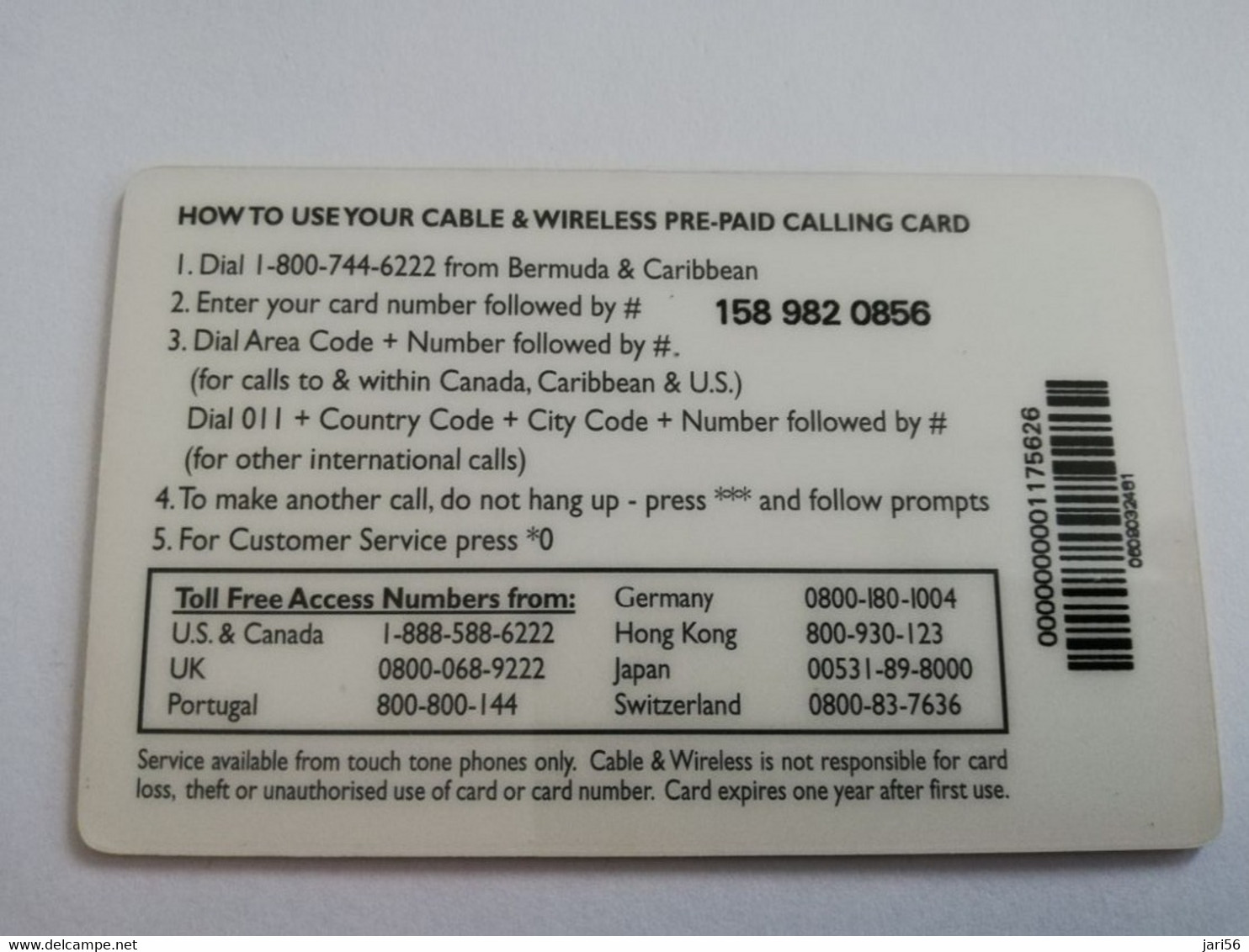 BERMUDA  $20,-   BERMUDA   HOMES & GARDENS   C&W    PREPAID CARD  Fine USED  **8832** - Bermudes