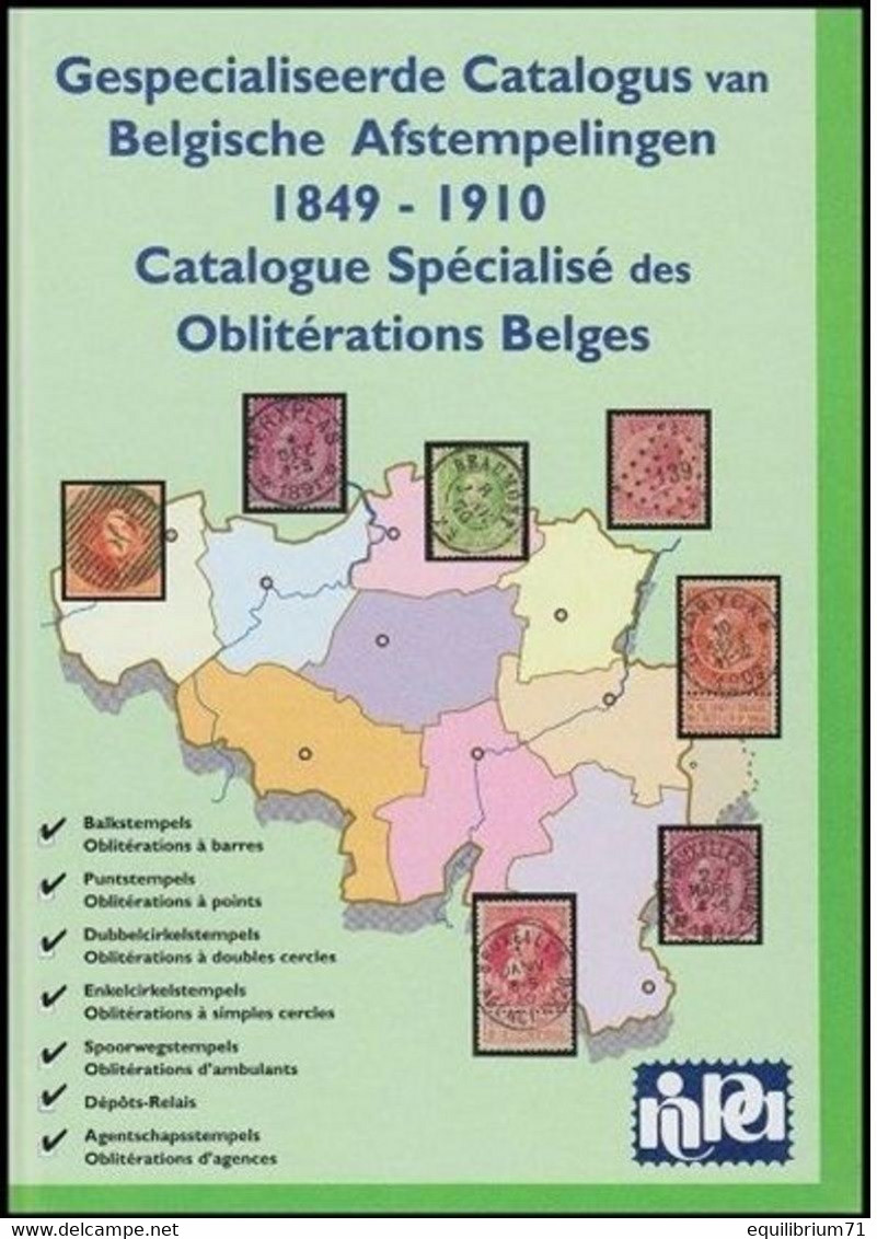 Catalogue Spécialisé NIPA Oblitérations Belges / Belgische Afstempelingen - 1849 -->1910 - Bilingue / Tweetalig - Other & Unclassified