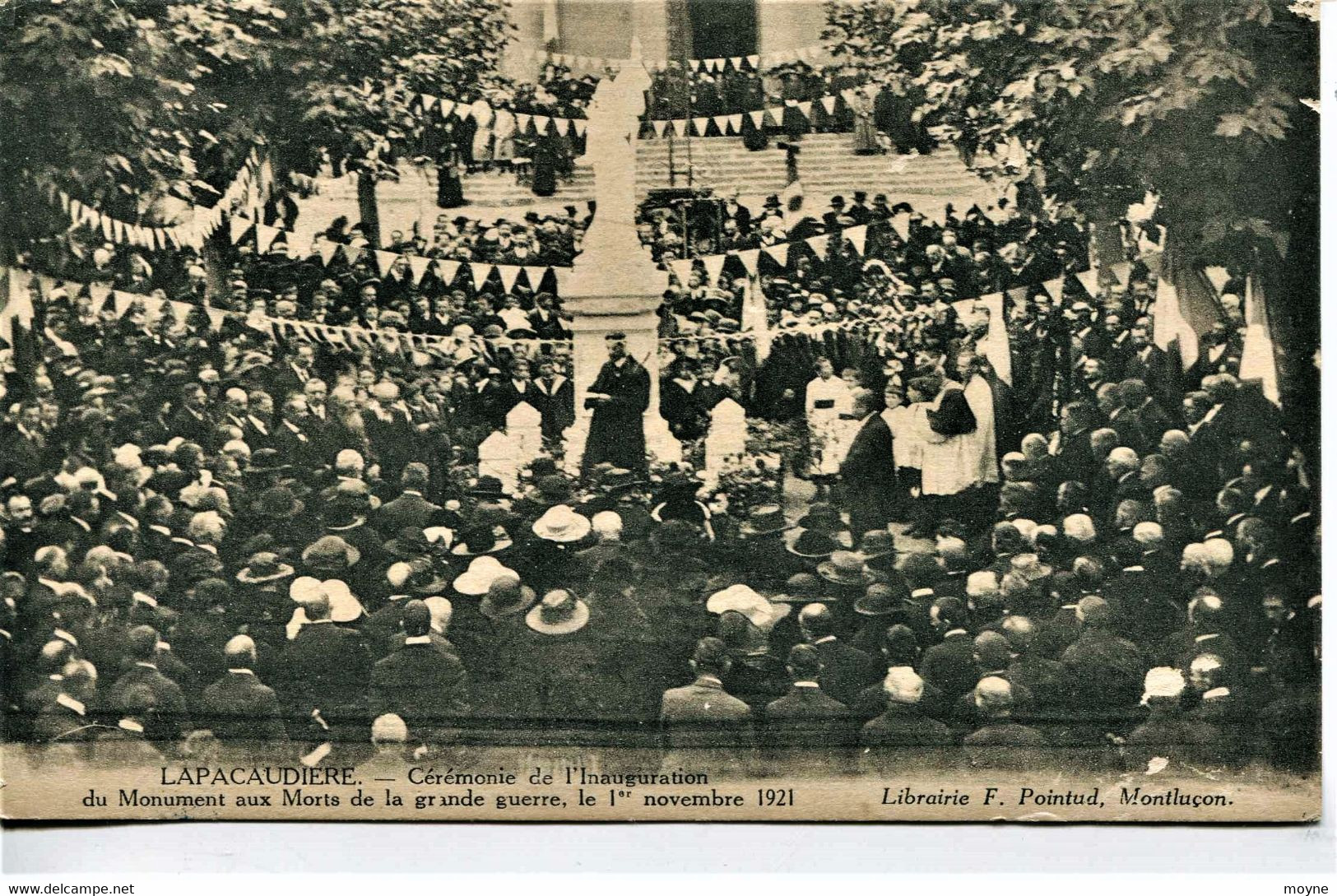 13847 - Loire - LAPACAUDIERE - Inauguration Du Monument Aux Morts De La Grande Guerre Du 1er Novembre 1921 -  Rare - La Pacaudiere