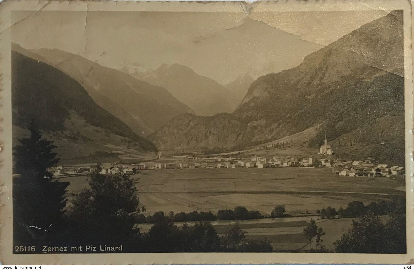 Suisse - Grisons - Zernez Mit Piz Linard - Carte Postale Photo - 1922 - Zernez