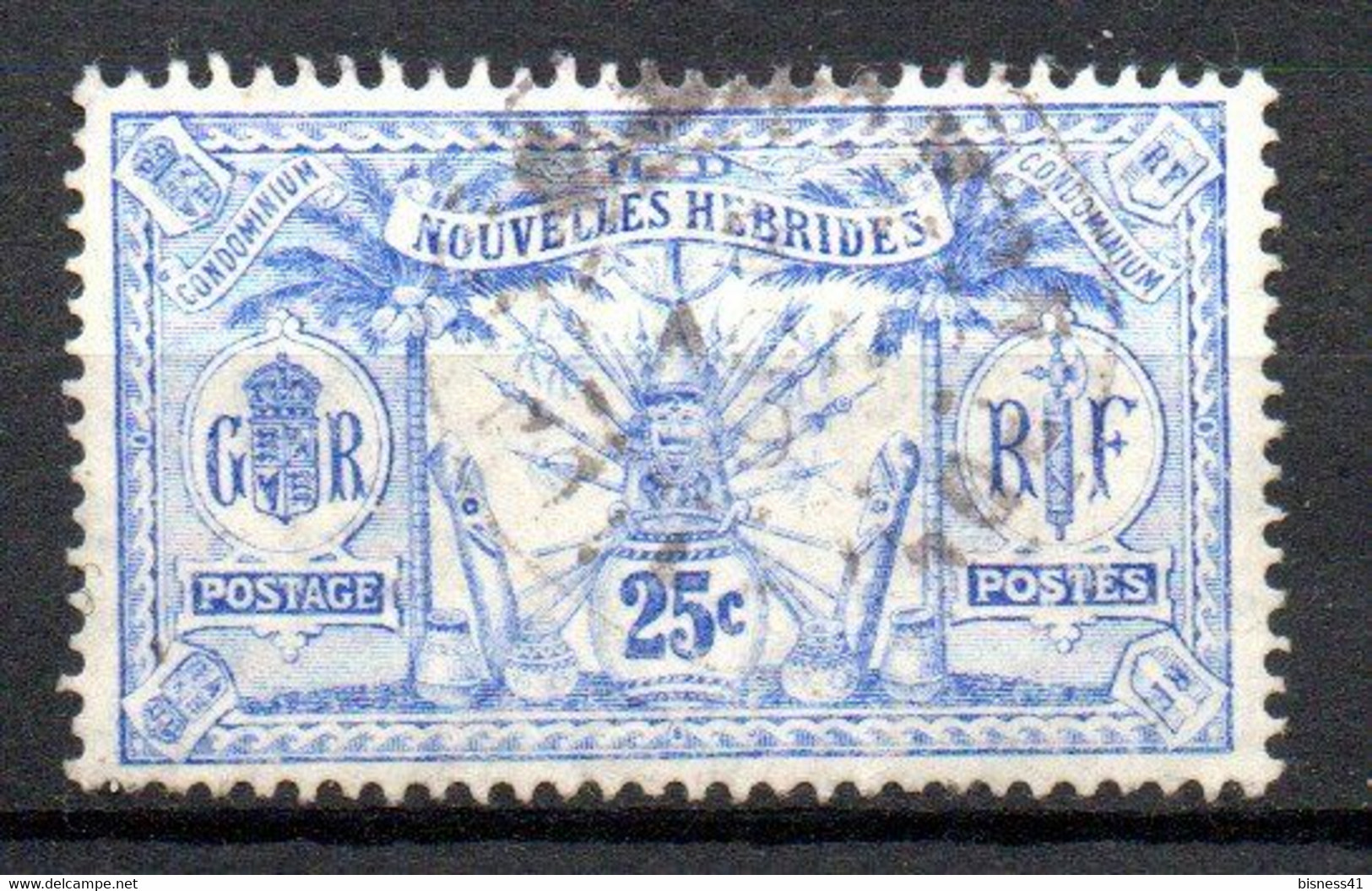 Col24 Colonies Nouvelles Hebrides N° 30 Oblitéré Cote 9,00 € - Used Stamps