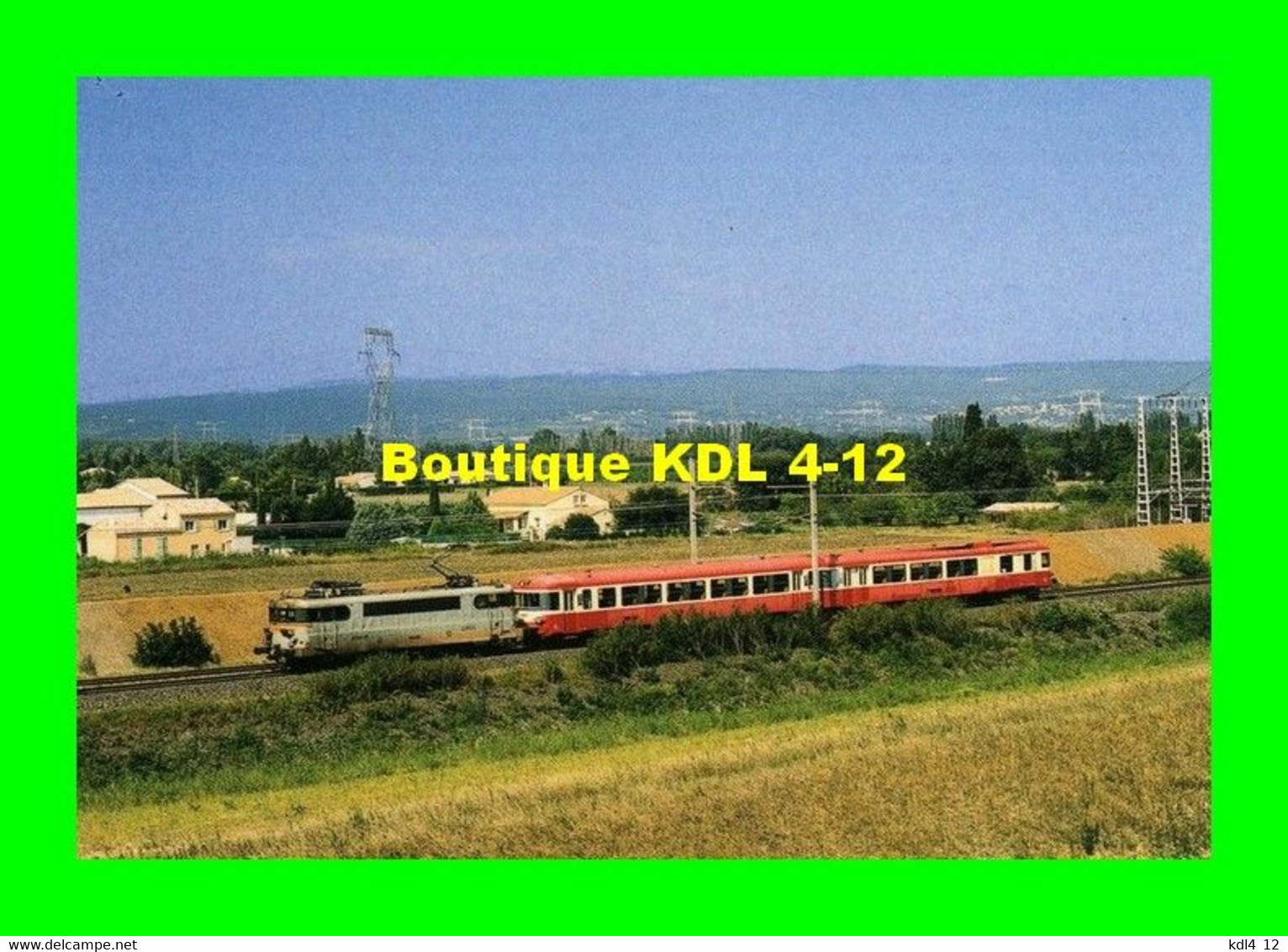 RU 0420 - Loco BB 9620 Remorquant Un Autorail Caravelle X 4600 Vers LAPALUD - Vaucluse - SNCF - Lapalud
